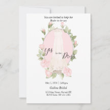 Invitation pour l'achat de robes Delicate Roses