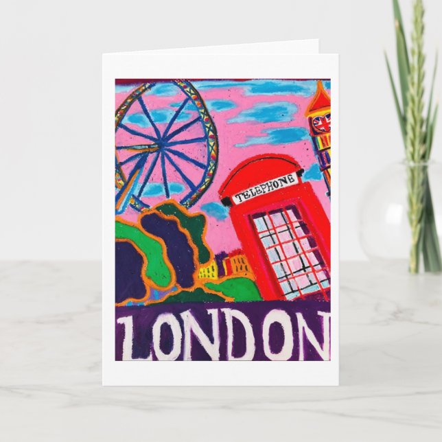 Invitation Pour l'amour de Londres Carte<Blank Inside> (Devant)
