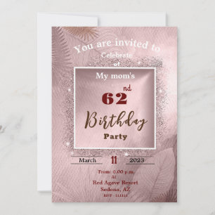Invitation pour l'anniversaire de la mère