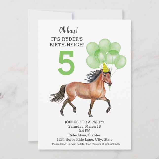 Invitation pour l'anniversaire de l'amoureux du ch (Devant)
