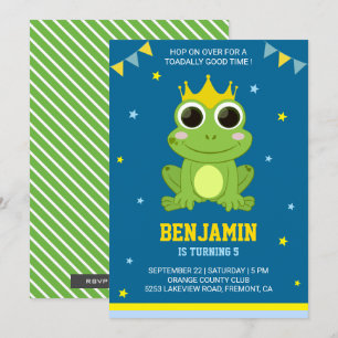 Invitation pour l'anniversaire des enfants avec un