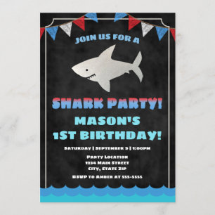 Invitation pour l'anniversaire du requin