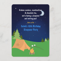 Invitation pour l'anniversaire d'un garçon avec nu