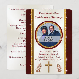 Invitation pour l'anniversaire d'une église ou TOU