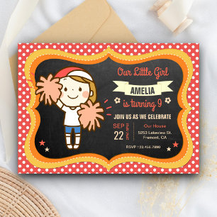 Invitation pour l'anniversaire d'une jolie fille p