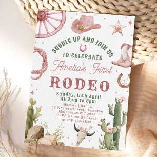Invitation pour le 1er anniversaire de Cowgirls We