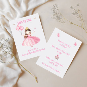 Invitation pour le 1er Anniversaire de la Petite P