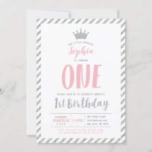 Invitation pour le 1er anniversaire de la Princess
