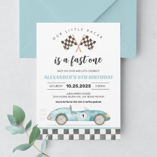 Invitation pour le 1er anniversaire de la voiture 