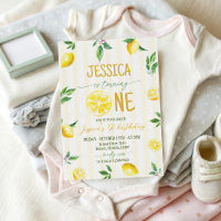 Invitation pour le 1er anniversaire de Lemon Littl