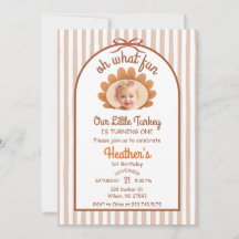 Invitation pour le 1er anniversaire de Petit Dindo