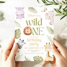 Invitation pour le 1er anniversaire de Safari Wild