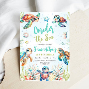 Invitation pour le 1er anniversaire de Tortue sous