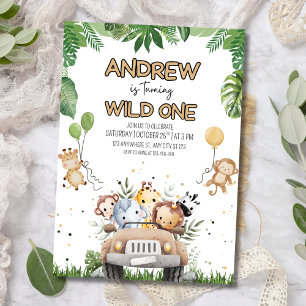 Invitation pour le 1er anniversaire de Wild One Bo