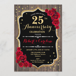 Invitation pour le 25e Anniversaire - Bois Rouge O