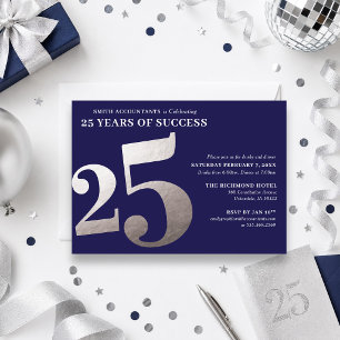 Invitation pour le 25e anniversaire de l'entrepris