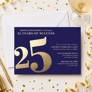 Invitation pour le 25e anniversaire de l'entrepris