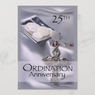 Invitation pour le 25e anniversaire d'Ordination