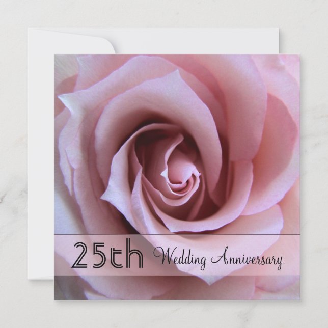 Invitation pour le 25e anniversaire Esperanza Rose (Devant)