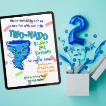 Invitation pour le 2e anniversaire de Blue TwoNado