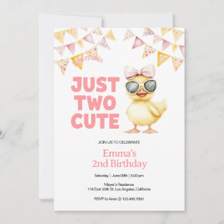Invitation pour le 2e anniversaire de Canard Jaune