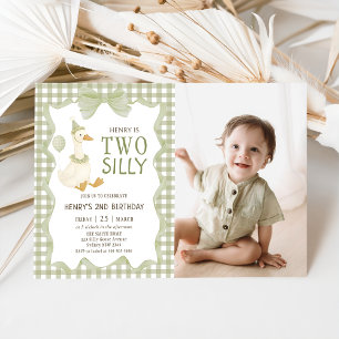 Invitation pour le 2e anniversaire de Two Silly Go