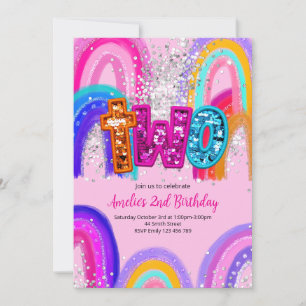 Invitation pour le 2ème anniversaire de fille