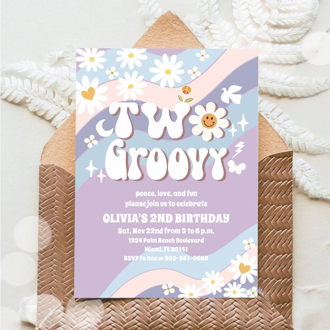 Invitation pour le 2ème anniversaire de Groovy Dai (Créateur téléchargé)