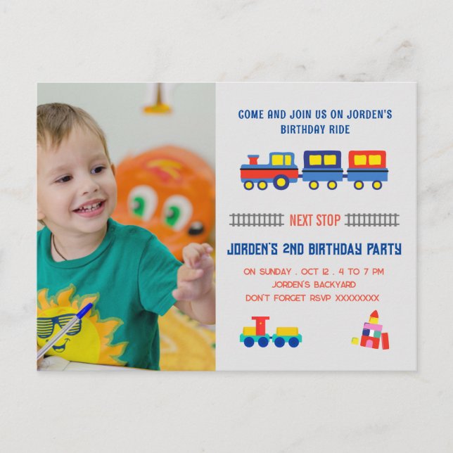 Invitation pour le 2ème anniversaire du voyage en  (Devant)