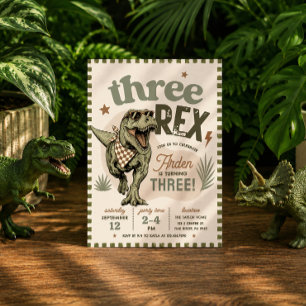 Invitation pour le 3ème anniversaire de Trois Rex 