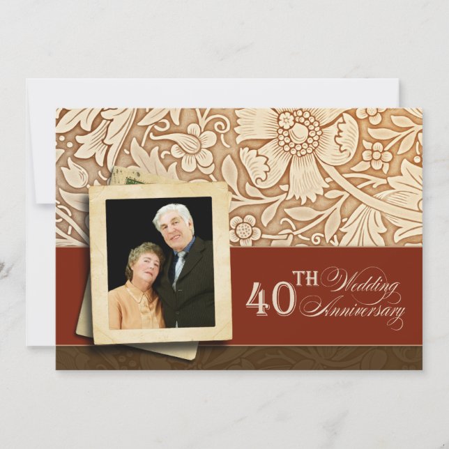 Invitation pour le 40e anniversaire (Devant)