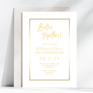 Invitation pour le 50e anniversaire Better Togethe