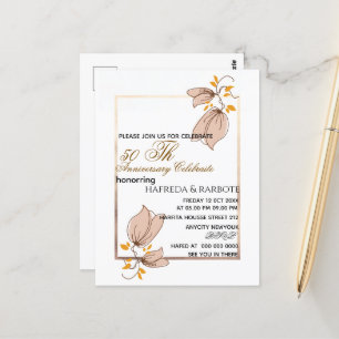 Invitation pour le 50e Anniversaire de Mariage, No