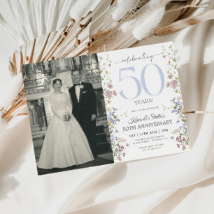 Invitation pour le 50e anniversaire de Wildflowers