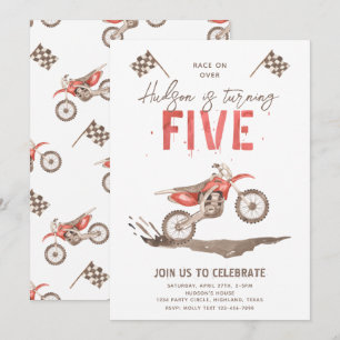 Invitation pour le 5e anniversaire trop rapide B