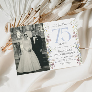 Invitation pour le 75e anniversaire de Wildflowers