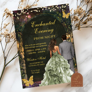 Invitation pour le bal de promo de la forêt verte 