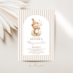 Invitation pour le deuxième anniversaire de Beary