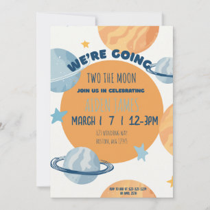 Invitation pour le deuxième anniversaire de Two Th