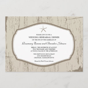 Invitation pour le dîner de répétition de poisson