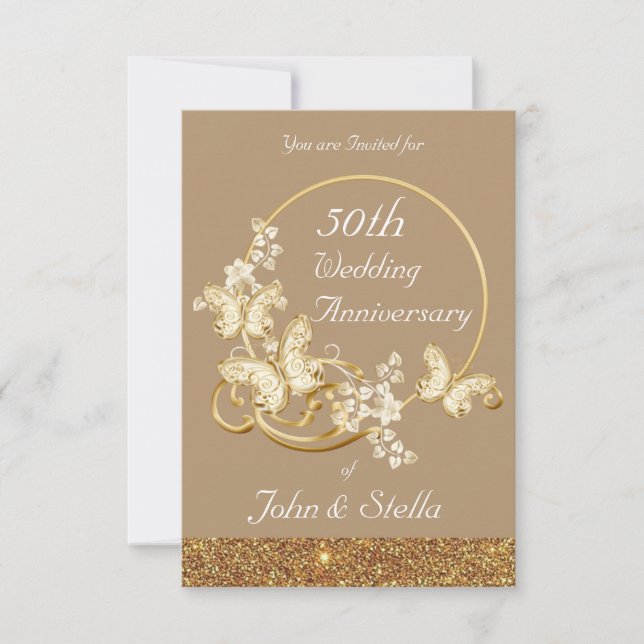 Invitation pour le Jubilé d'Or (Devant)