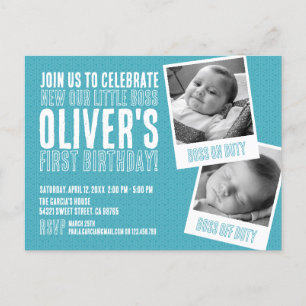Invitation pour le premier anniversaire
