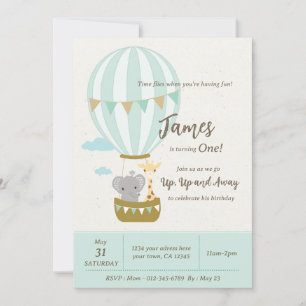 Invitation pour le premier anniversaire
