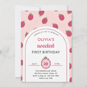 Invitation pour le premier anniversaire au doux fr