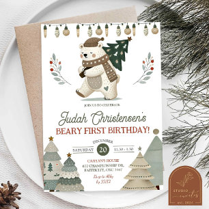 Invitation pour le premier anniversaire de Beary e