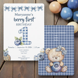 Invitation pour le premier anniversaire de bébé au