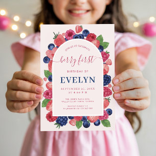 Invitation pour le premier anniversaire de bébé fi