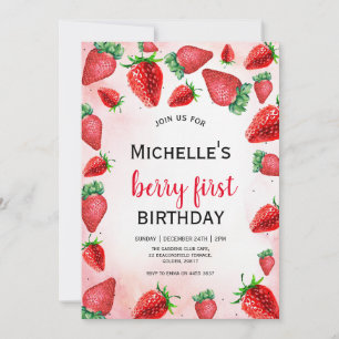 Invitation pour le premier anniversaire de Berry, 