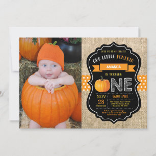 Invitation pour le premier anniversaire de citroui