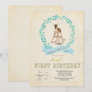 Invitation pour le premier anniversaire de garçon